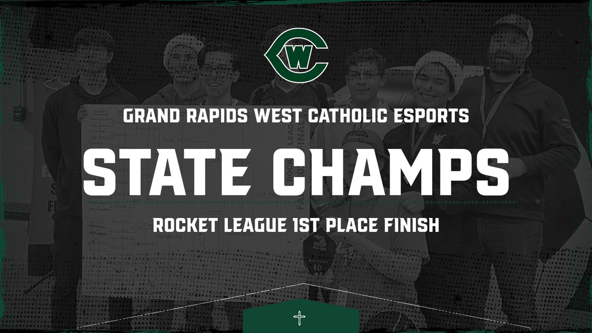 GRWCAthletics's tweet image. STATE CHAMPS! 

Congratulations to our West Catholic ESports team for winning the Rocket League State Championship! 

This past Saturday our Falcons competed at UM Flint against nearly 360 other students from around the state taking home 1st Place!

#WeTheWest | #GRWCAthletics