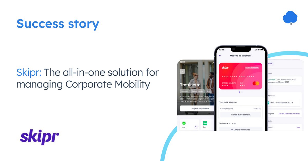 Treezor - Enable Creative Banking (@treezorbanking) on Twitter photo 🤝Thanks to the partnership with <a href="/TreezorBanking/">Treezor - Enable Creative Banking</a>,
<a href="/myskipr/">Skipr</a> now delivers customizable cards, which allow its users to access seamless payments for diverse mobility services, from public transport to bike sharing.
👉 treezor.com/insights/succe…
#mobility #embeddedfinance #BaaS 🤝Thanks to the partnership with <a href="/TreezorBanking/">Treezor - Enable Creative Banking</a>,
<a href="/myskipr/">Skipr</a> now delivers customizable cards, which allow its users to access seamless payments for diverse mobility services, from public transport to bike sharing.
👉 treezor.com/insights/succe…
#mobility #embeddedfinance #BaaS