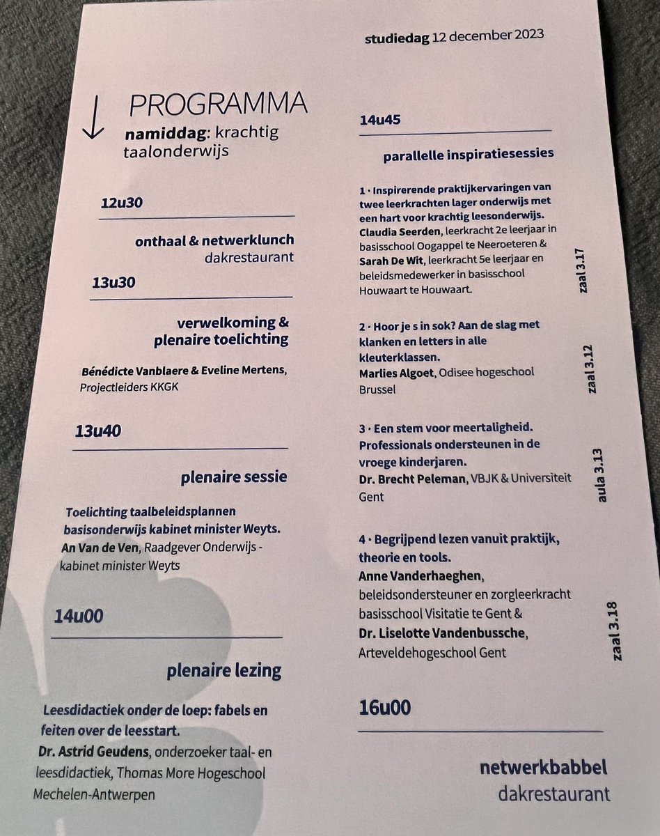 grotekansen's tweet photo. Studiedag #grotekansen zoomt in op aanbevelingen en randvoorwaarden om structureel te werken rond gelijke kansen, krachtig #taalonderwijs en strijd tegen #kinderarmoede. Veel inspiratie voor het rapport (publicatie voorjaar 2024) van #Ideaconsult @K_B_Foundation @onderwijs_Vl https://t.co/xO13IxqXlf