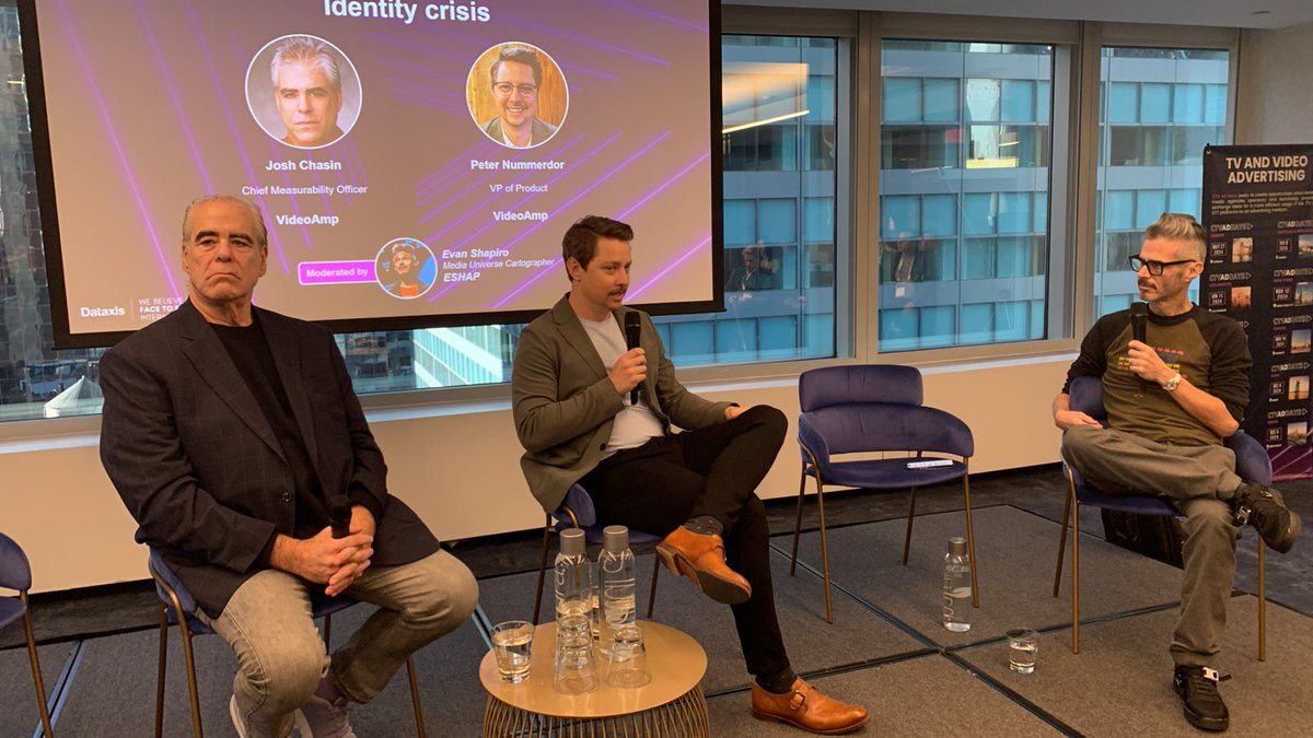 📺Identity crisis at #CTVAdDaysNewYork
<a href="/Video_Amp/">VideoAmp</a>