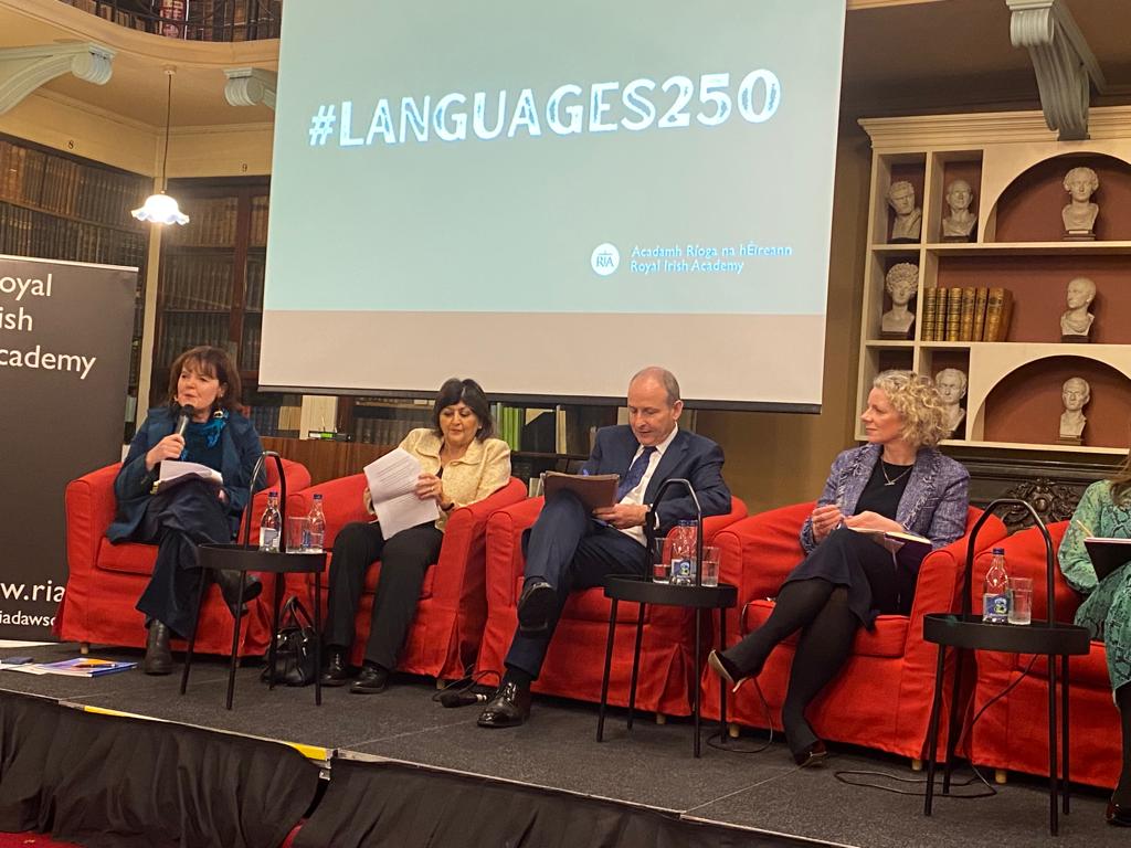 Together with keynote speaker @MichealMartinTD we take the upcoming 250th anniversary of foreign language learning at Irish universities as an opportunity to look ahead at how multilingualism can be fostered in Ireland North and South and across Europe @RIAdawson #languages250