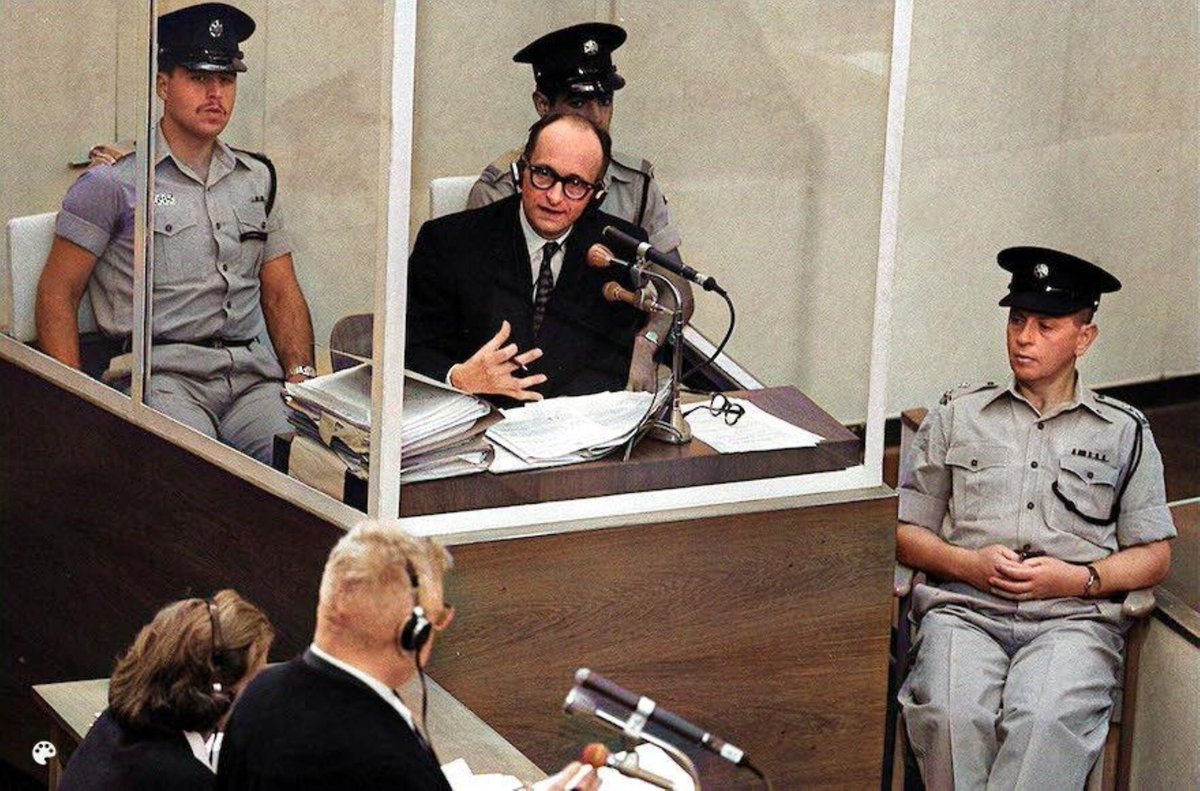 This Day in History #TDiH #OTD
12 December 1961 Nazi German army officer Adolf Eichmann is found guilty of war crimes.

#TheHolocaust #truegenocide #worldhistory #Israel #365History