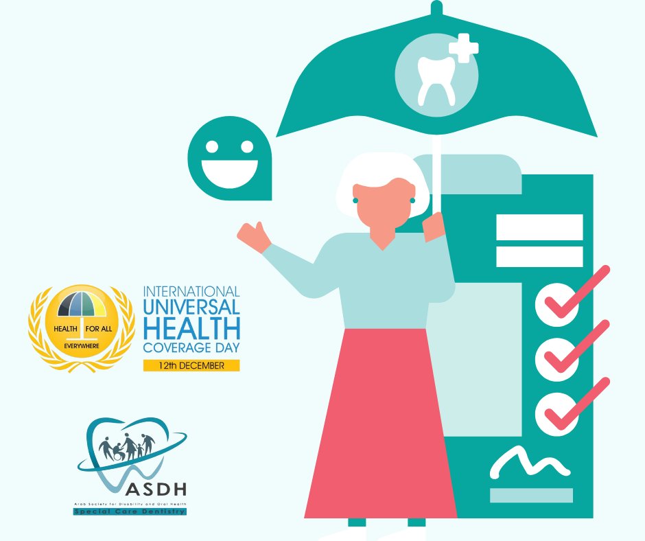 Asdhmena's tweet photo. International Universal Health Coverage Day
Celebrating #UHCDay! In Special Care Dentistry, we stand for universal access to quality oral healthcare. Let's work towards a world where everyone can smile with confidence. #oralhealth #SpecialCareDentistry #healthforall2023 #asdhmena https://t.co/7bpLuXiIWV