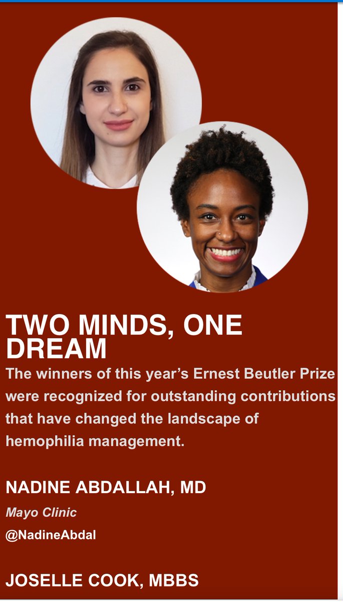 These two! Beautiful coverage of the Ernest Beutler Prize awardees.