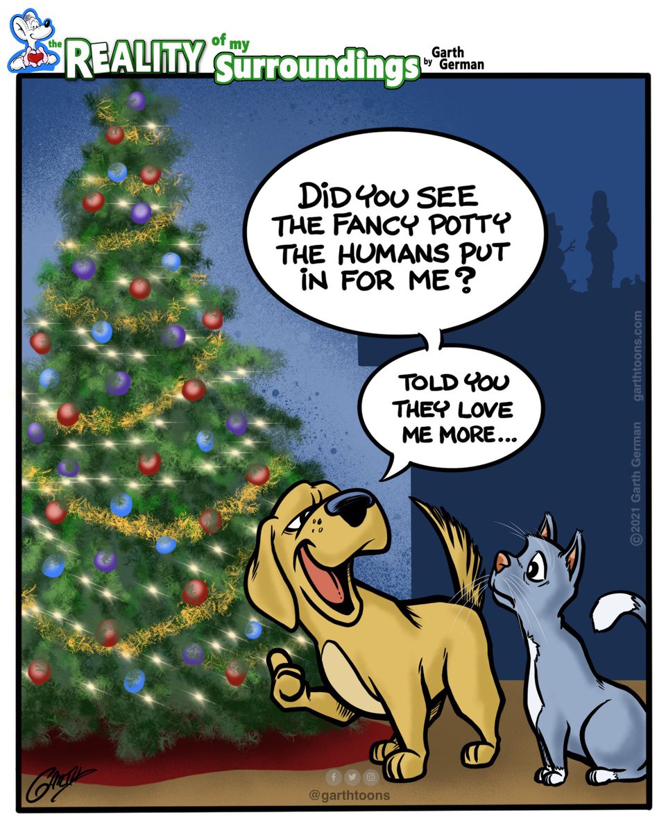 Indoor tree. 

Follow for more cartoons!

#Christmas #Christmas2023 #ChristmasCountdown #ChristmasTree #dogowner #dogownerlife #dogownerproblems #comic #webcomic #webcomics #cartoon