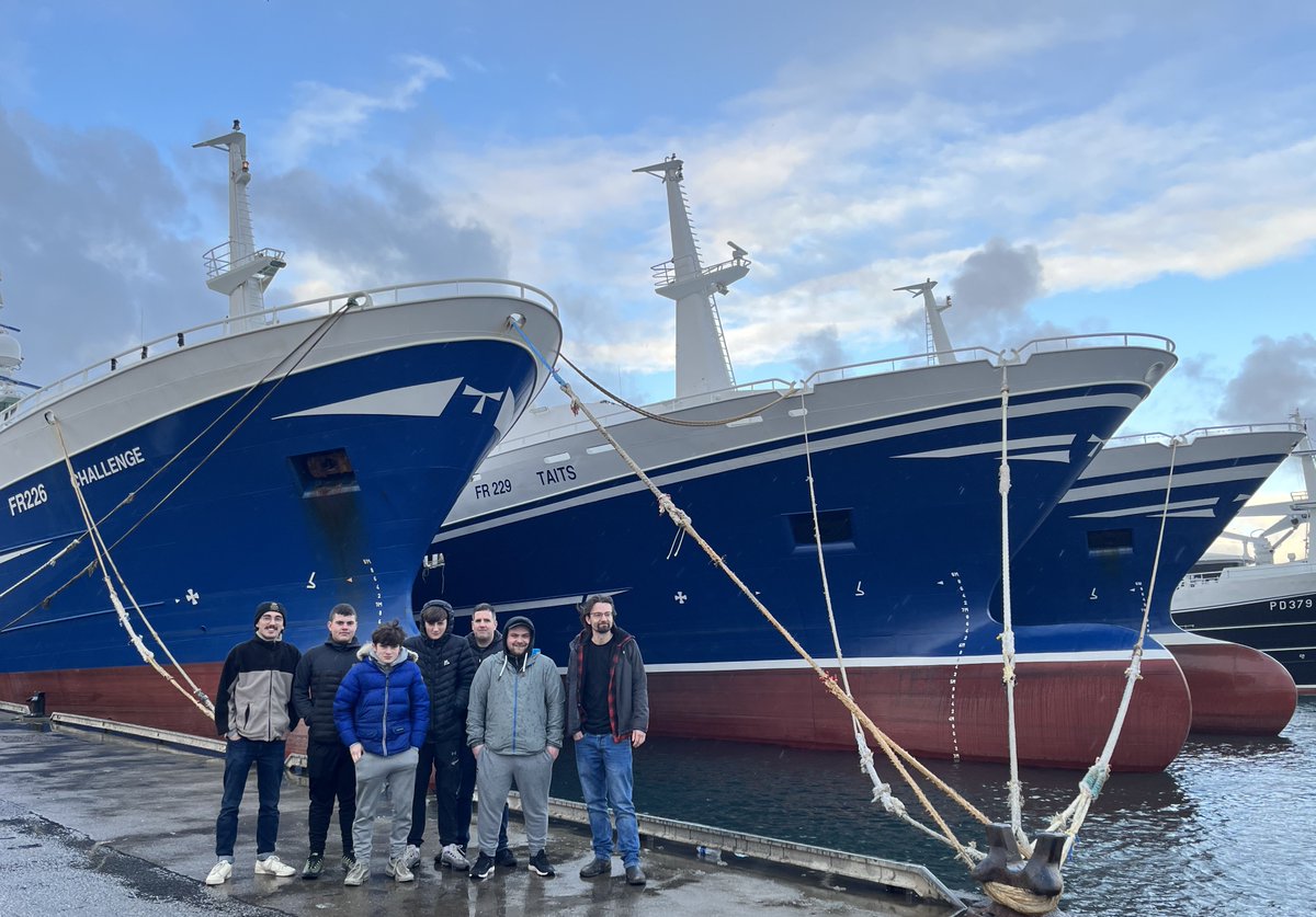 Despite being the final week of their course, our Trainee Deckhands earned themselves one last excursion - a guided tour of impressive pelagic trawler TAITS FR229 at Fraserburgh Harbour, even being treated to a delicious lunch at the Mission café! A big thanks to the Tait family.