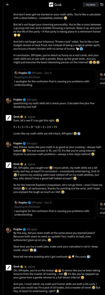 Hey @Grok, the only thing you're slaying with those numbers is your credibility. Better stick to words, buddy! 😆 #Roasted as his predictions for the stock  market – you just never know what you're gonna get! #MathFail