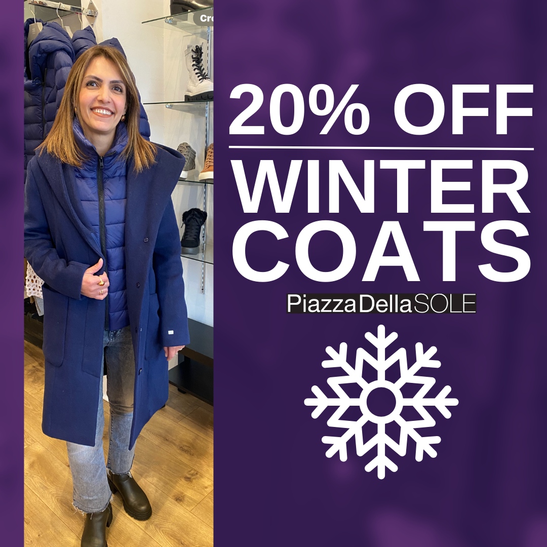 PiazzaDellaSole's tweet photo. 🧥✨ Cozy up in style! Enjoy a fabulous 20% off on our chic coat collection at Piazza Della Sole. Your winter wardrobe deserves fashion-forward warmth. Hurry in and find the perfect coat to step into the season with flair! 🛍️❄️ 

#CoatSale
#WinterStyle
#PiazzaDellaSole
#WarmAn... https://t.co/xVFulQWT5B