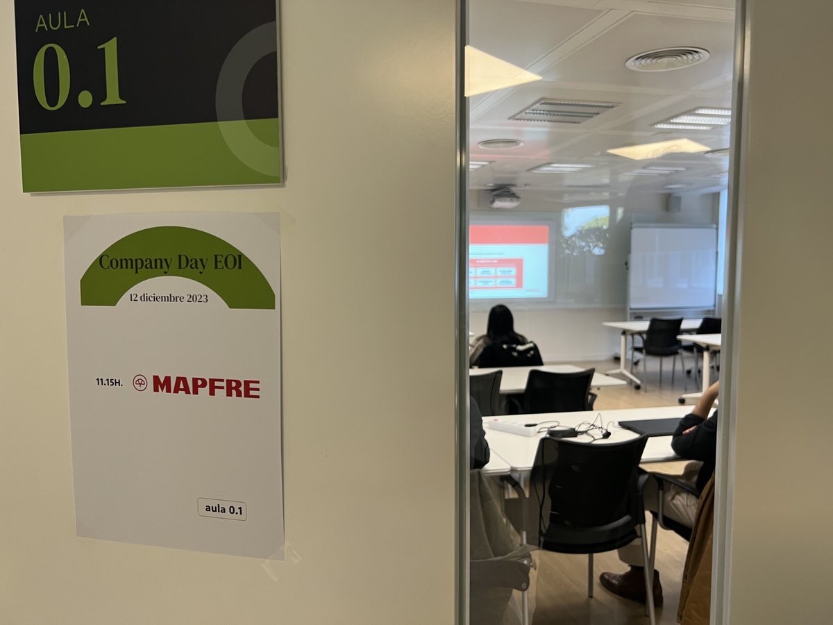 EOI (@eoi) on Twitter photo 📢Celebramos una nueva sesión del #CompanyDay en la que nos han visitado empresas como <a href="/MAPFRE/">MAPFRE</a>, <a href="/MottMacDonald/">Mott MacDonald</a>, y <a href="/global_factor/">Global Factor</a> para reclutar talento.
#somosEOI
#empleabilidadEOI 📢Celebramos una nueva sesión del #CompanyDay en la que nos han visitado empresas como <a href="/MAPFRE/">MAPFRE</a>, <a href="/MottMacDonald/">Mott MacDonald</a>, y <a href="/global_factor/">Global Factor</a> para reclutar talento.
#somosEOI
#empleabilidadEOI