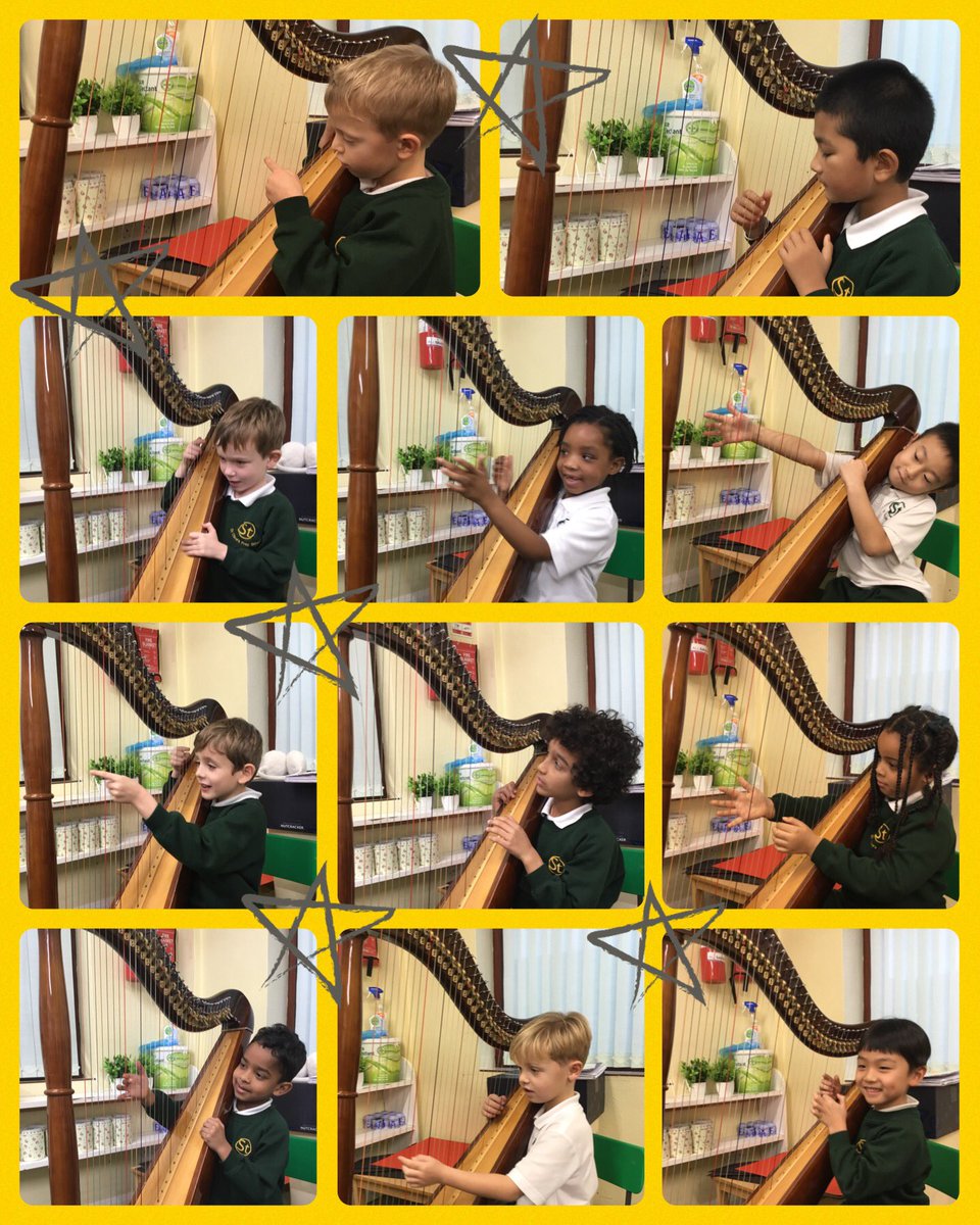 We had a treat this afternoon - the opportunity to play the harp with the wonderful Mrs M-E. Thank you very much for showing us how it’s done! #StOlavesPrepMusic