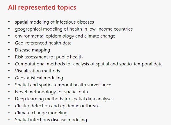 GEOMED 2024: conference on #spatial statistics, #geographical epi & public health organised by @DSI_Uhasselt Location: @uhasselt 🇧🇪 Dates: September 9–11, 2024 Keynotes: @AndyTatem, @martablangiardo & Rob Deardon Abstract submission: January 8 to March 8 2024. Workshops: i)…