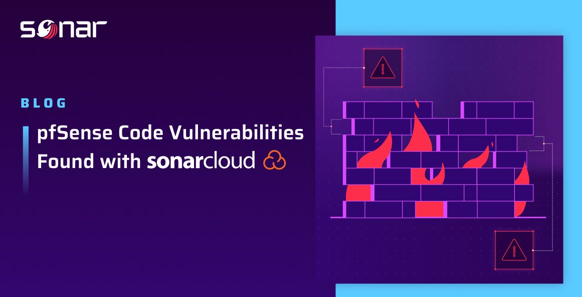 🌐 @Sonar_Research recently discovered multiple vulnerabilities in pfSense, using @SonarCloud! pfSense CE 2.7.0 and pfSense Plus 23.05.1 are vulnerable to two XSS vulnerabilities and a Command Injection vulnerability ⬇️ 🔹CVE-2023-42325 🔹CVE-2023-42327 🔹CVE-2023-42326