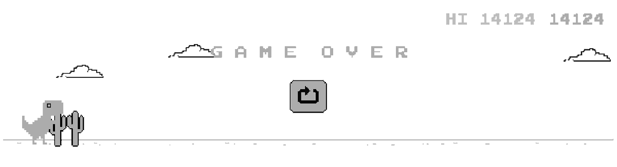 NebulaSNova's tweet image. I just got 14124 on the dino game, is that high?
#dino #googledino