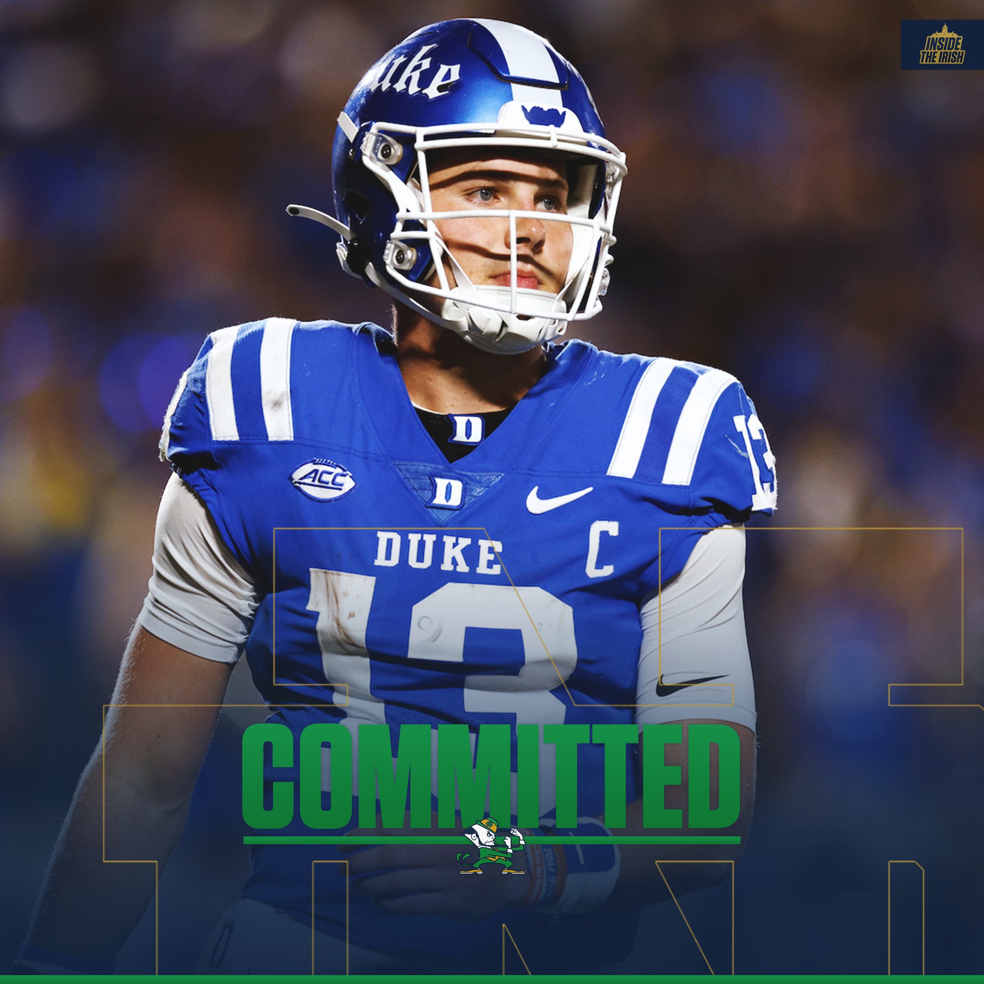 Thoughts On Notre Dame Football's Addition Of Riley Leonard //