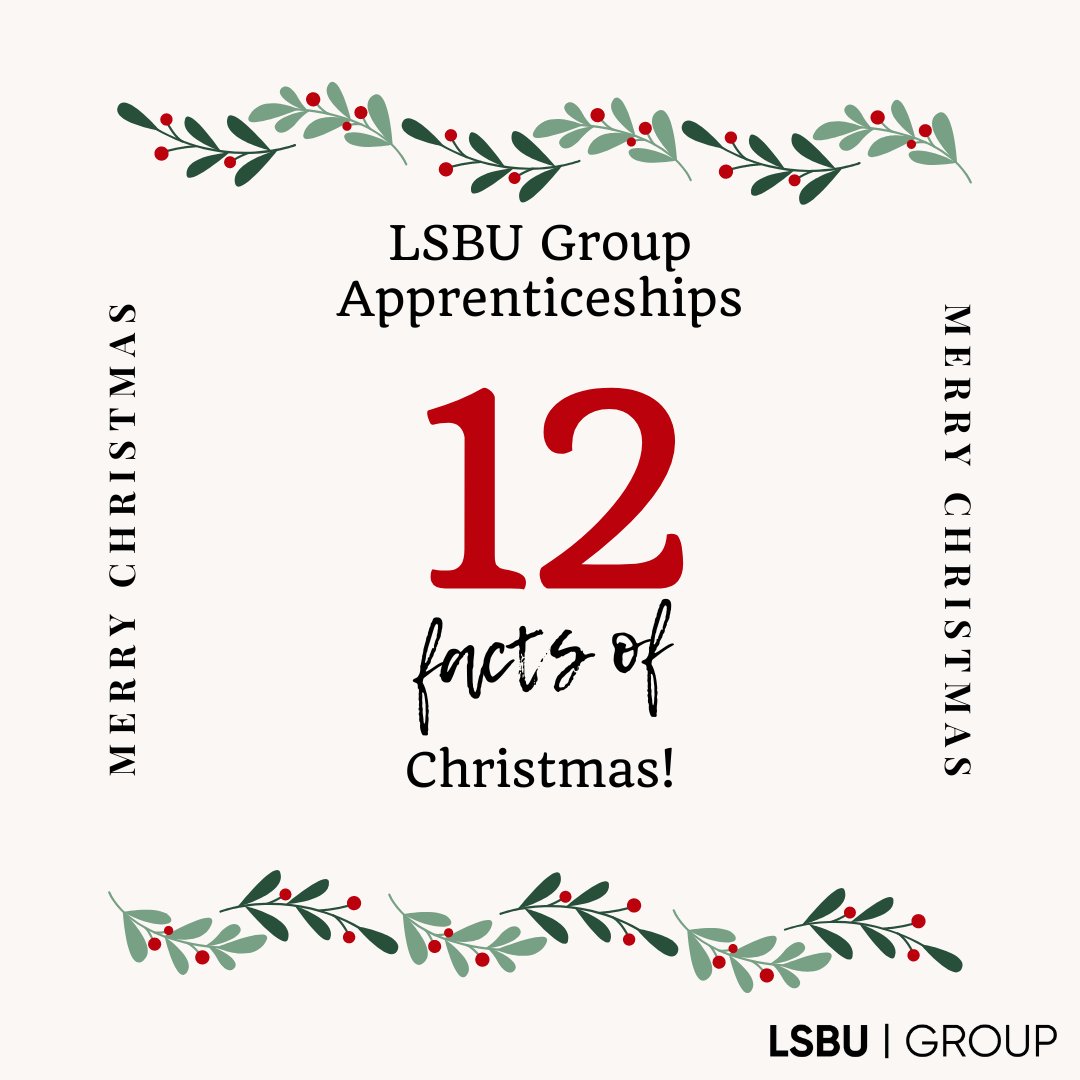 LSBU Group Apprenticeships 12 Facts of Christmas will begin tomorrow. Stay tuned across all our social media platforms for more information! 🎄