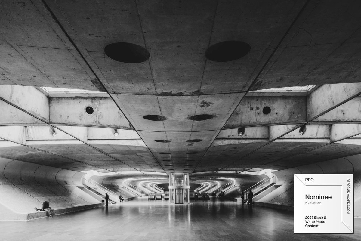 Refocus Awards: an Honourable Mention and a Nomination in the black-and-white Professional Photographer Architecture category