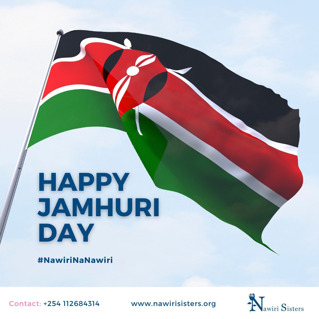 Happy Jamhuri Day!
Today. we join all our friends in Kenya🇰🇪 in celebrating 60 years of independence! Let's take a moment to reflect on our incredible journey, from our brave ancestors' struggles to this remarkable milestone. 🙌🏽
 #NawiriNaNawiri #jamhuriday
#nawirisisters
