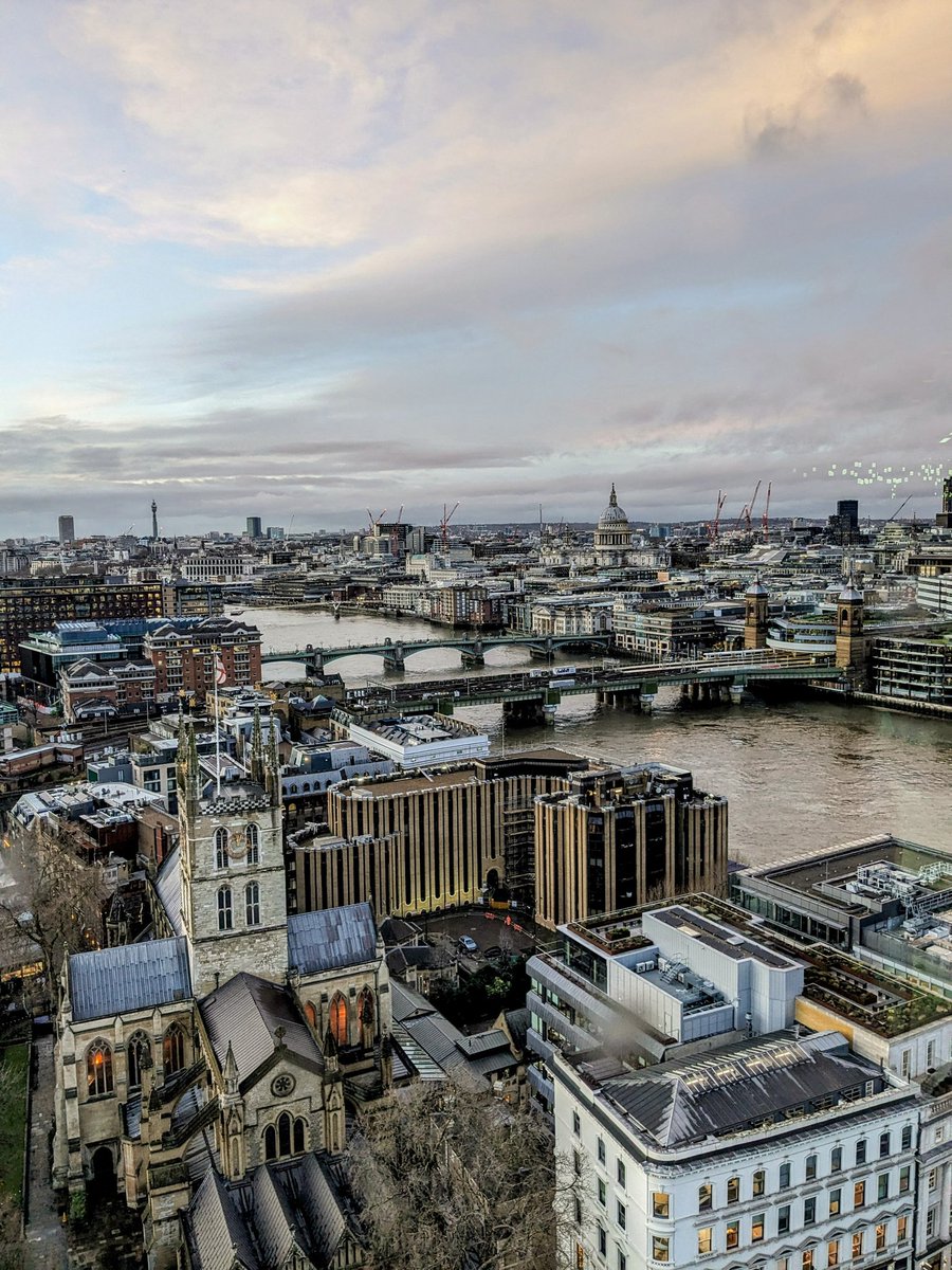 Good view of London's (Anglican) cathedrals from atop the Times building