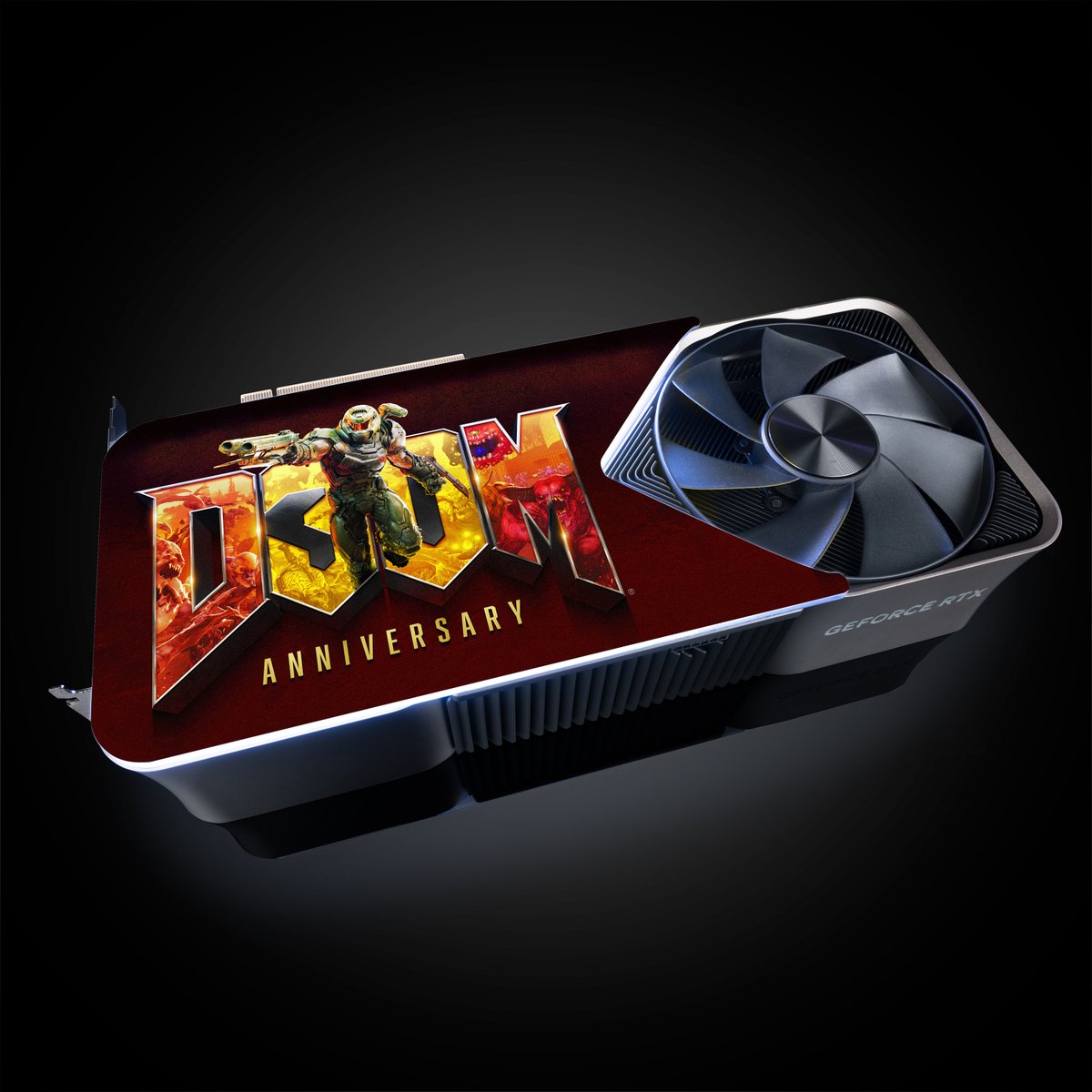 To celebrate DOOM's 30th anniversary we're giving you a chance to win a GeForce RTX 4090 + Custom DOOM backplate! Comment #DOOM30 + #RTX500 below to enter. Goodluck slayers → nvidia.com/en-us/geforce/…