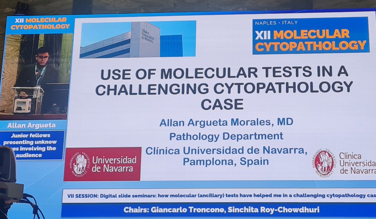Lola Lozano (@mdlozanoe) on Twitter photo Juniors presenting unknown cases involving the audience. New at #MolCytopath2023 👏👏🙌🙌😎😎 great session!!!
<a href="/PasqualePisapia/">Pasquale Pisapia</a> 🇮🇹 <a href="/MariantoniaNac1/">Mariantonia Nacchio</a>, 🇮🇹Dr Genaro Acanfora 🇮🇹, Dr Anna Maria Carillo🇮🇹, Dr Allan Argueta🇪🇸 <a href="/ClinicaNavarra/">Clínica Universidad de Navarra</a> Juniors presenting unknown cases involving the audience. New at #MolCytopath2023 👏👏🙌🙌😎😎 great session!!!
<a href="/PasqualePisapia/">Pasquale Pisapia</a> 🇮🇹 <a href="/MariantoniaNac1/">Mariantonia Nacchio</a>, 🇮🇹Dr Genaro Acanfora 🇮🇹, Dr Anna Maria Carillo🇮🇹, Dr Allan Argueta🇪🇸 <a href="/ClinicaNavarra/">Clínica Universidad de Navarra</a>