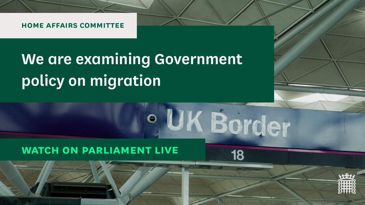 🕝Later today, we will be questioning @ukhomeoffice Ministers. We will be hearing from: @Michael4MDNP @VotePursglove 📺Watch live from 2:30pm: parliamentlive.tv/event/index/ce…
