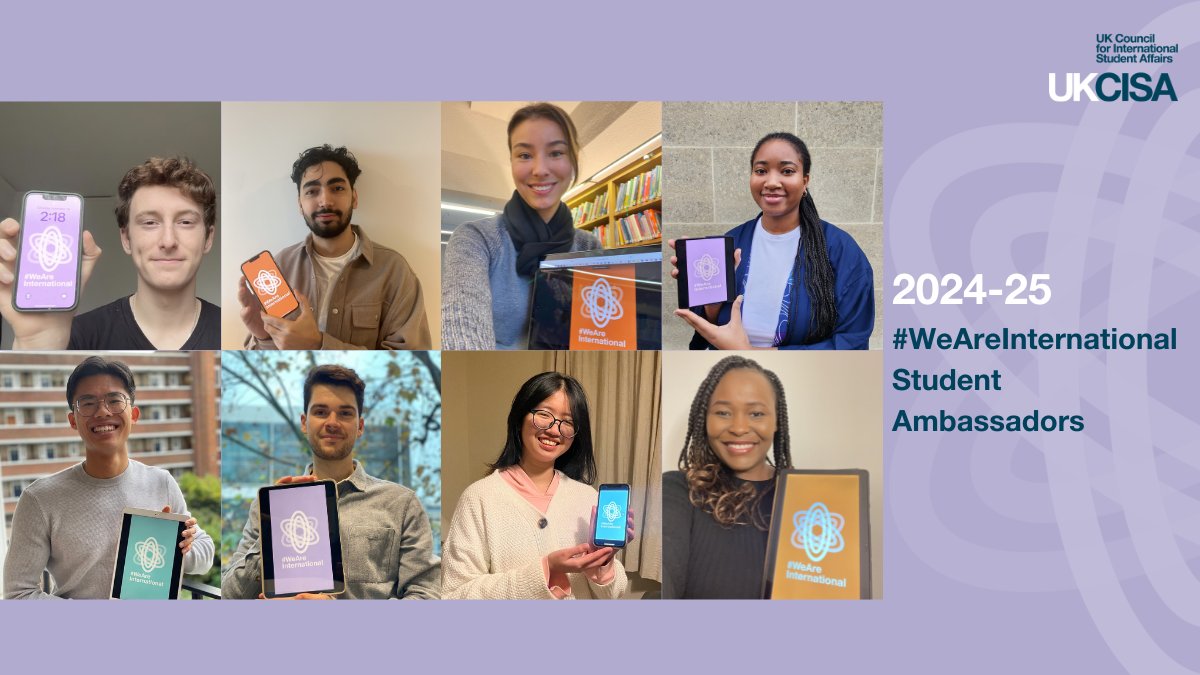 Meet the new #WeAreInternational Student Ambassadors! 👋 After a highly competitive process, we have selected eight international students from universities across the UK to join the programme in 2024-25 🌎👩‍🎓 Find out more 👇 bit.ly/Meet-the-new-W…