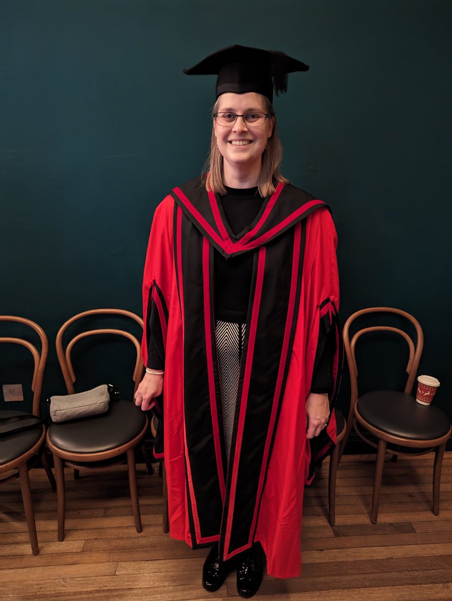 Wonderful to be back in my cap and gown for today's #graduation ceremony. Congratulations to our #MSc #HealthDataScience class of 2023!