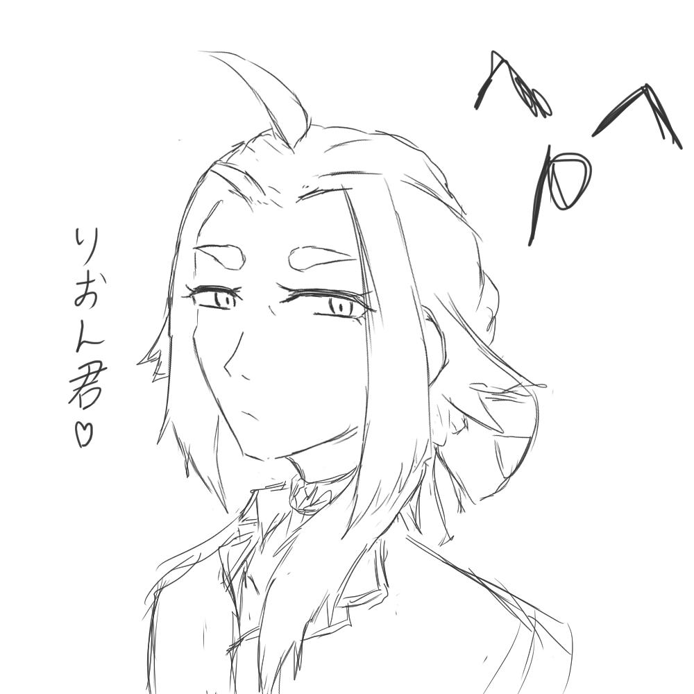 VnoTBoM's tweet photo. #OOSAWART
資料いただいたので描いてみたりおん君、かおがええ・・すこだ・・・・ https://t.co/b5p7ia4pPQ