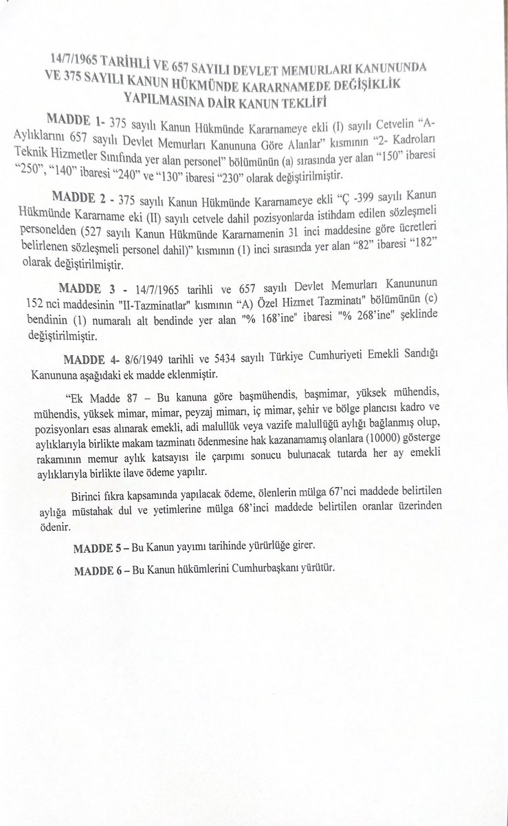 Kamu’da çalışan mühendislerimizin yaşadıkları hak kayıplarının önüne geçebilmek amacıyla, maaş ve emeklilik şartlarının iyileştirilmesi ile ilgili kanun teklifimizi TBMM’ye sunduk. Milliyetçi Hareket Partisi olarak konunun takipçisi olacağımıza dair mühendislerimize verdiğimiz