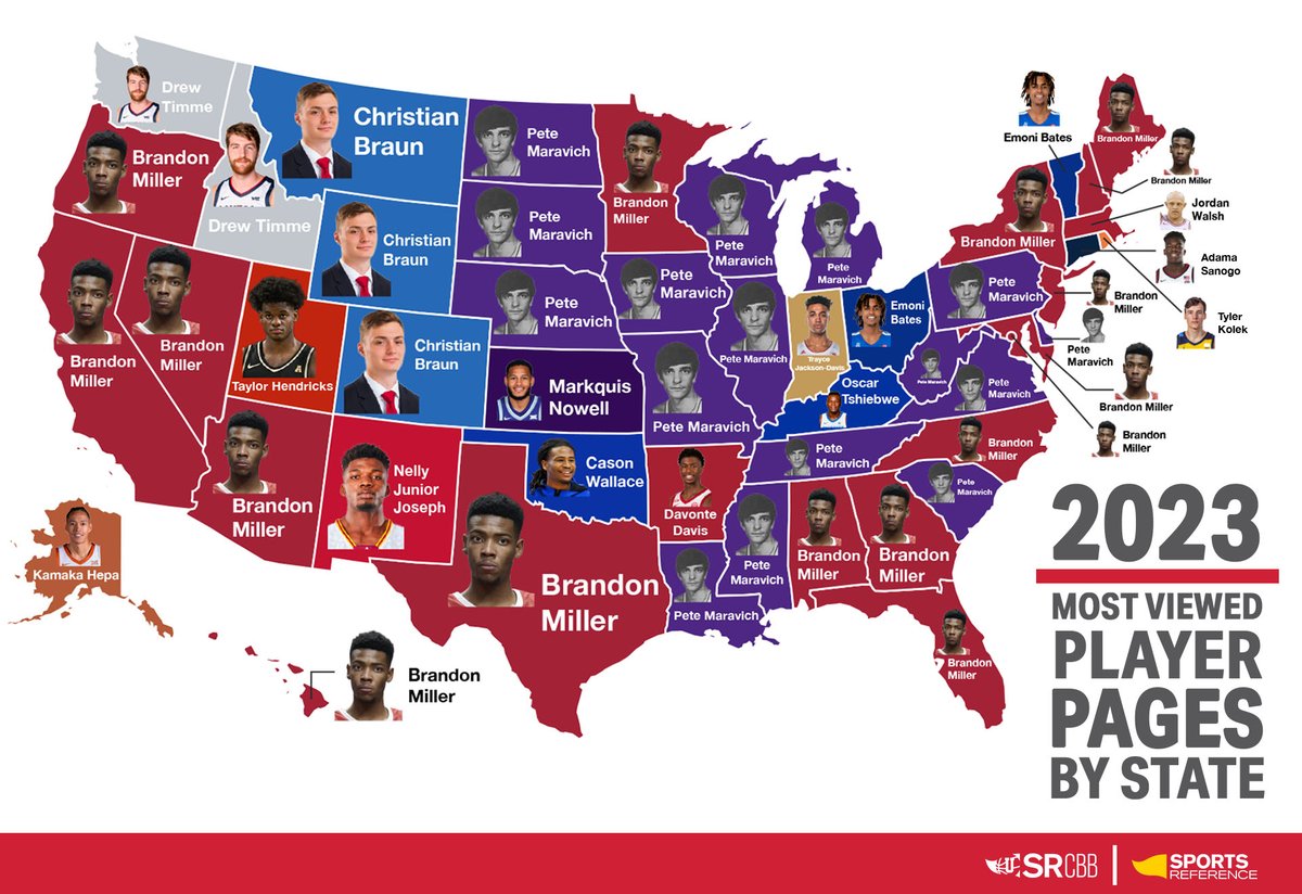collegebb_ref's tweet image. Who was the most viewed men's player page in your state?