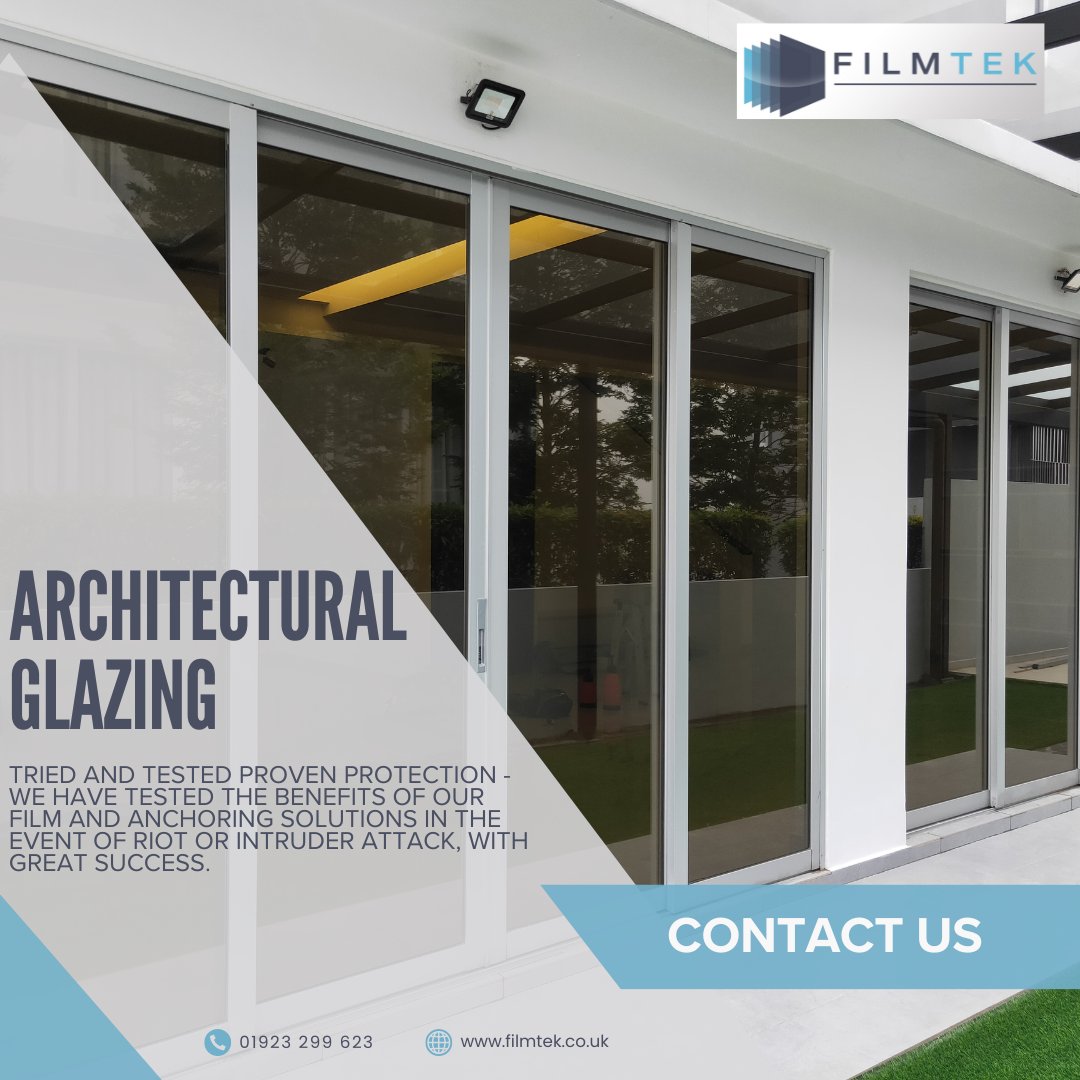 Architectural Glazing, available at Filmtek!

Find out more HERE: filmtek.co.uk

#filmtek #glazing #architecturalglazing #architecture