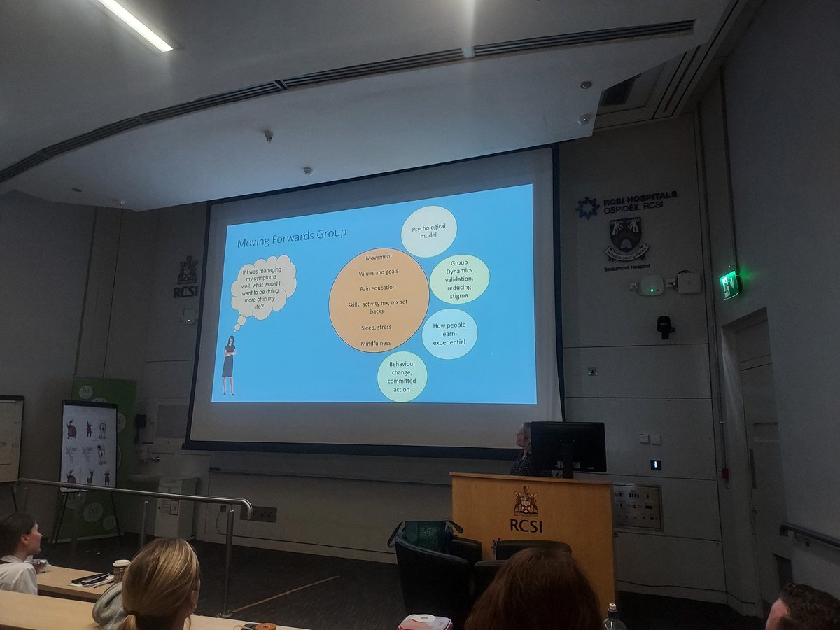 Roisin Ormond at Beaumont Physiotherapy Christmas Presentations on the first Irish Community multidisciplinary pain management team: The IPain service