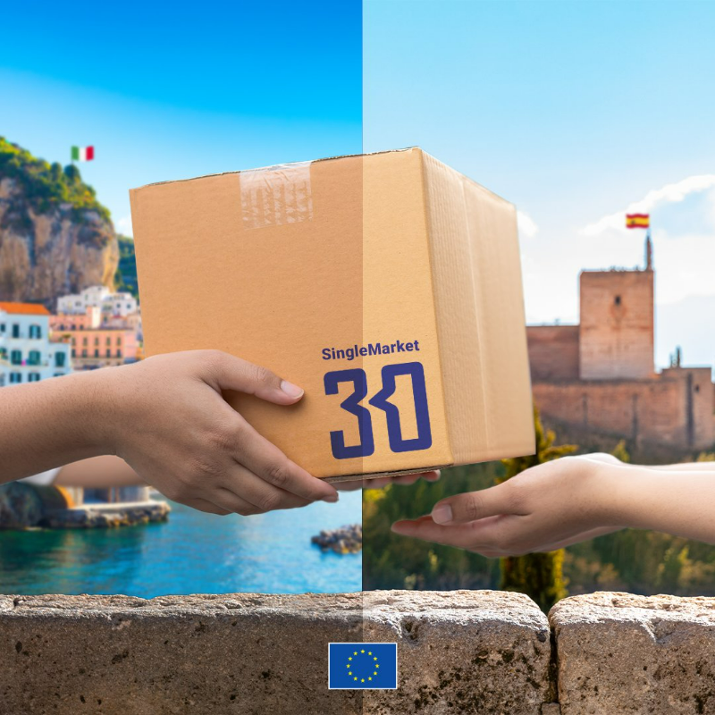 The #SingleMarket continued in 2023 to be Europe's crown jewel. A market where 450 million people are free to study, live, shop, work, retire and enjoy products from all over 🇪🇺. It is worth €14.5 trillion, empowering 23 million businesses to move and trade ⬇