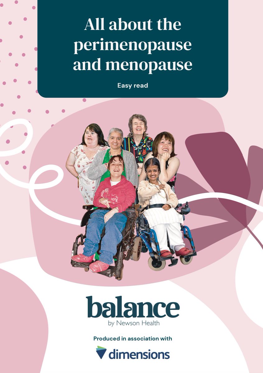 We have written this booklet with <a href="/DimensionsUK/">Dimensions</a> to help people with learning disabilities understand more about the menopause and treatments available balance-menopause.com/uploads/2023/0…