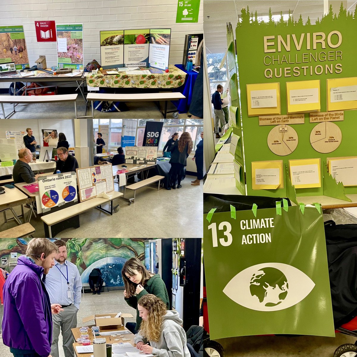 eci_IMPACT's tweet image. ECI’s proud to be hosting the first SDG EXPO with presentations, workshops, community partners with 7 guest schools. Call to action - what actions can you take to implement Sustainable Development Goals -and Think Global, Act Local. @ECI_Events, @wrdsb