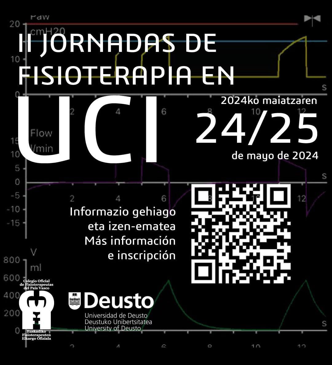 Fede Gordo-Vidal (@ventilacionmeca) on Twitter photo II jornadas de fisioterapia en UCI. <a href="/COFPV/">EFEO / COFPV</a> <a href="/deusto/">Universidad Deusto - Deustuko Unibertsitatea</a> <a href="/deustoTherapIke/">Deusto Physical TherapIker</a>.
Jornadas de gran interés. Compartir conocimientos para mejorar el pronóstico del paciente crítico.
Movimiento para mejorar. II jornadas de fisioterapia en UCI. <a href="/COFPV/">EFEO / COFPV</a> <a href="/deusto/">Universidad Deusto - Deustuko Unibertsitatea</a> <a href="/deustoTherapIke/">Deusto Physical TherapIker</a>.
Jornadas de gran interés. Compartir conocimientos para mejorar el pronóstico del paciente crítico.
Movimiento para mejorar.