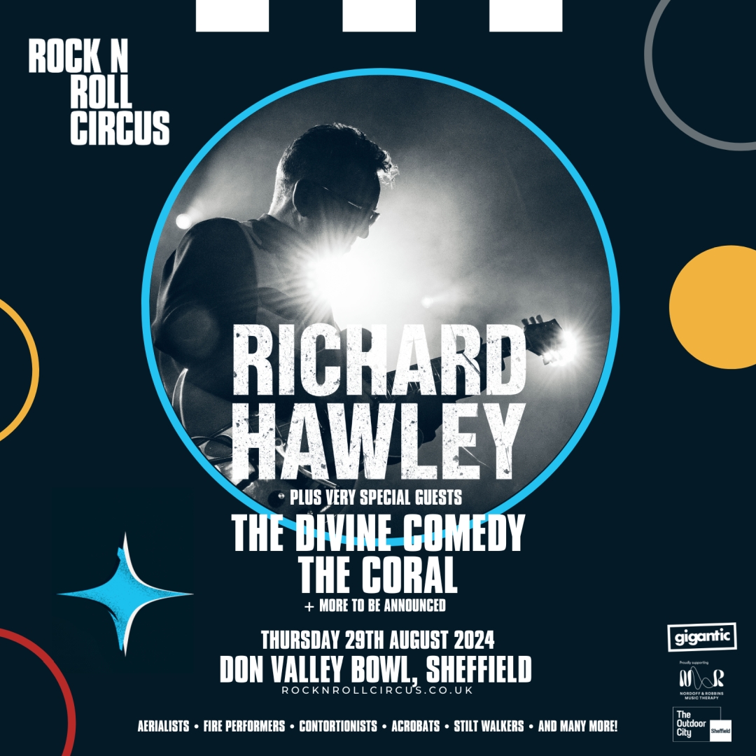 29th August 2024: We're pleased to be the very special guests of @RichardHawley at Don Valley Bowl! Sign up for pre-sale access: bit.ly/RNRCHawleySign… #RichardHawley #TheDivineComedy @thecoralband #Sheffield