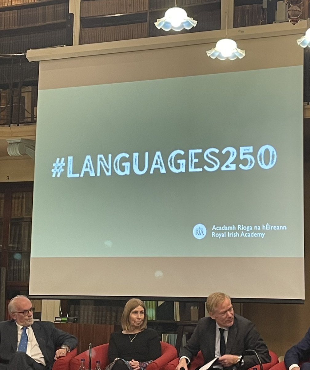 “By learning one language, you’re opening the door to learning other languages” and speaking another language “it’s like having a superpower”. Wise words from Linda Ervine, Misean Bhéal Feirste. at todays event “ Towards 250 years of modern languages at third level”
#Languages250