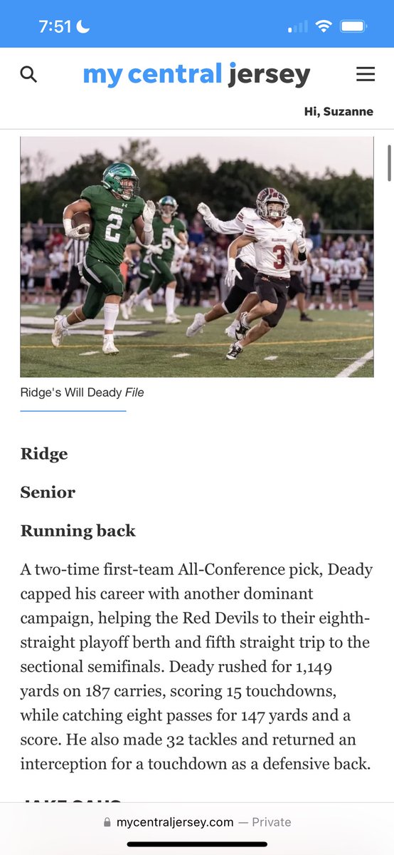 WillDeady's tweet image. Honored to be named First Team All-Big Central Conference!
