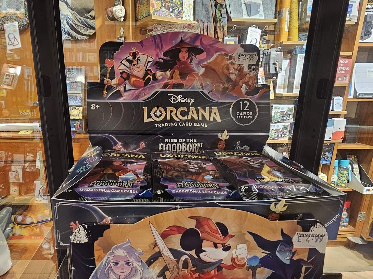Waterstones Chesterfield (@wschesterfield) on Twitter photo Now in stock #lorcana #riseofthefloodborn We also have a few booster packs of #thefirstchapter in store as well. <a href="/vicarlane/">Vicar Lane</a> #lovechesterfield #vicarlane Now in stock #lorcana #riseofthefloodborn We also have a few booster packs of #thefirstchapter in store as well. <a href="/vicarlane/">Vicar Lane</a> #lovechesterfield #vicarlane