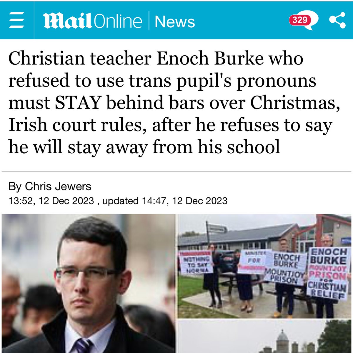 #christianTeacher #EnochBurke #transgender Can people not read??! How utterly embarrassing. This man was NOT arrested for refusing to say certain #pronouns You complete fucking idiots & embarrassment to the right #payattention You all are about as unhinged as the left these days