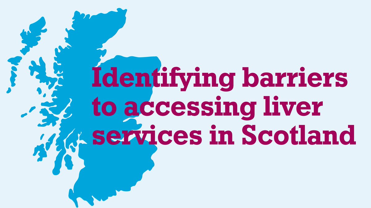 We have partnered with <a href="/sharphepatology/">Scottish Hepatology Access Research Partnership</a> to identify the barriers faced by people accessing liver services in Scotland.

If you are a #liverdisease patient living or receiving treatment in #Scotland please complete our survey: uofg.qualtrics.com/jfe/form/SV_8B…

#LiverTwitter please share