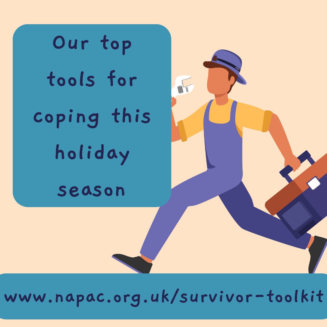 It's not always easy to know where to go for support, particularly over the holiday period when you may find yourself in a challenging or triggering situation. Our toolkit provides signposting and quick coping techniques - napac.org.uk/survivor-toolk… #SelfCare