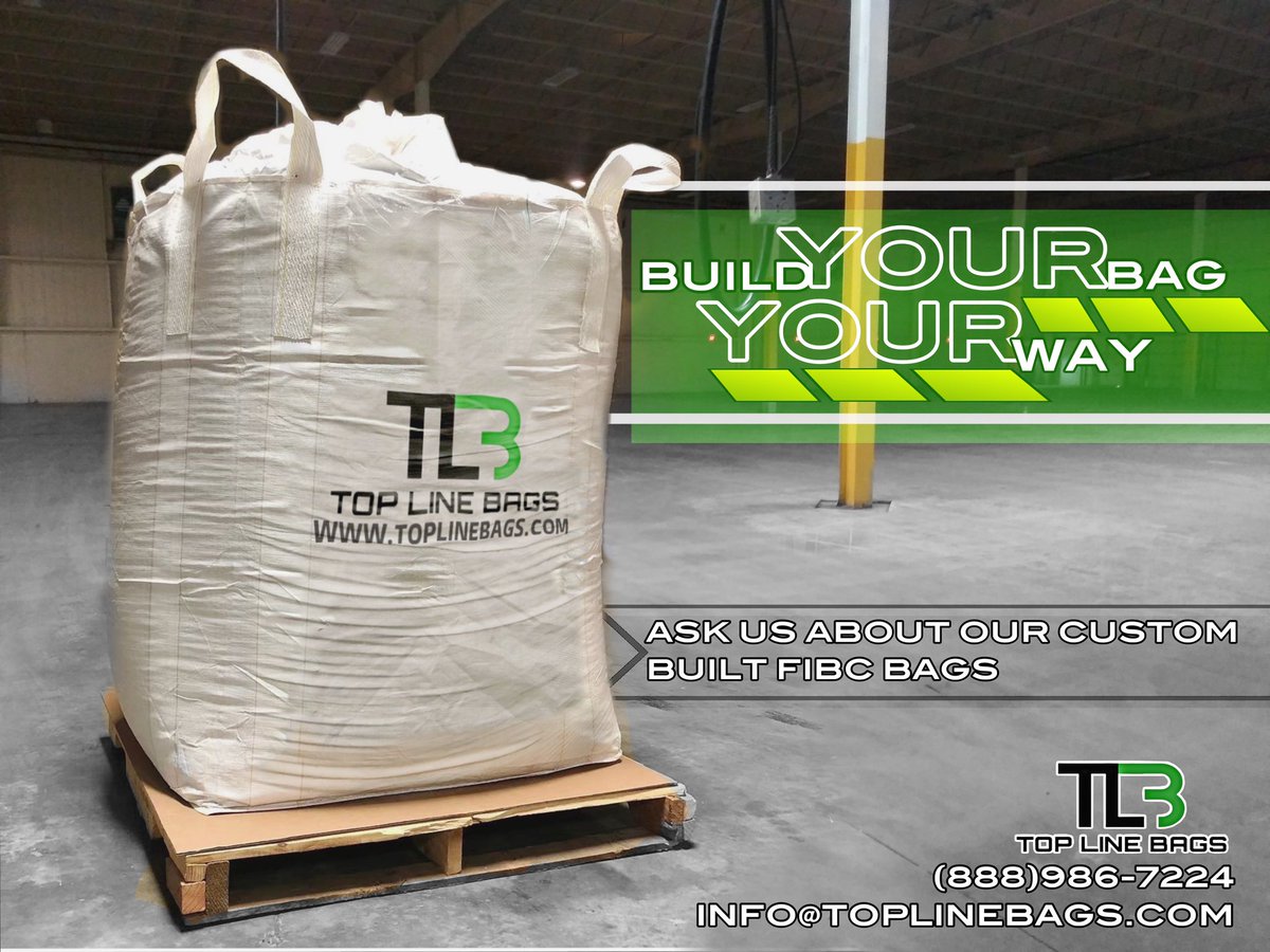 Your company is unique! Shouldn’t your bulk bag be? Let us design the perfect FIBC bag for YOUR companies needs. #fibc #supersack #supersacks #packaging #food #foodpackaging #foodgrade #recyclingindustry #batteryrecycling #rpet #bauxite #salt #roadsalt #bulkbags