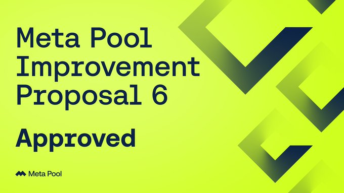 douglas_bitcoin's tweet image. 🚀 Novidades Empolgantes! 🚀

1. A comunidade do Meta Pool deu sinal verde para o MPIP 6! 🌐✨ 👉 Detalhes: near.org/meta-pool-offi…

#mpAMB #Metapool #Reffinance #Meta #mpDAO
