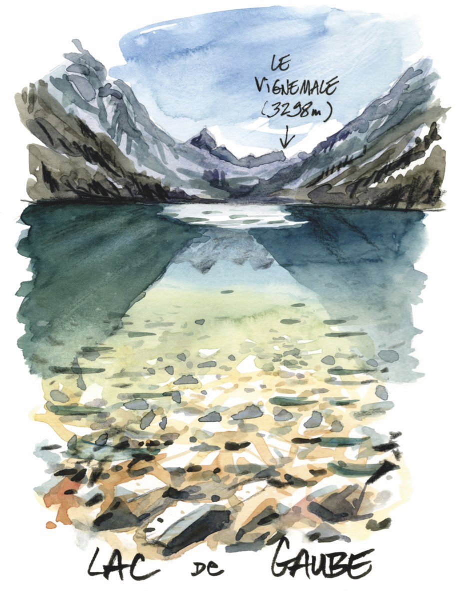 [Calendrier de l'Avent dessiné] 🎅

📌 Le lac de Gaube par <a href="/Tazab/">Tazab</a>  

► Instagram : Tazab