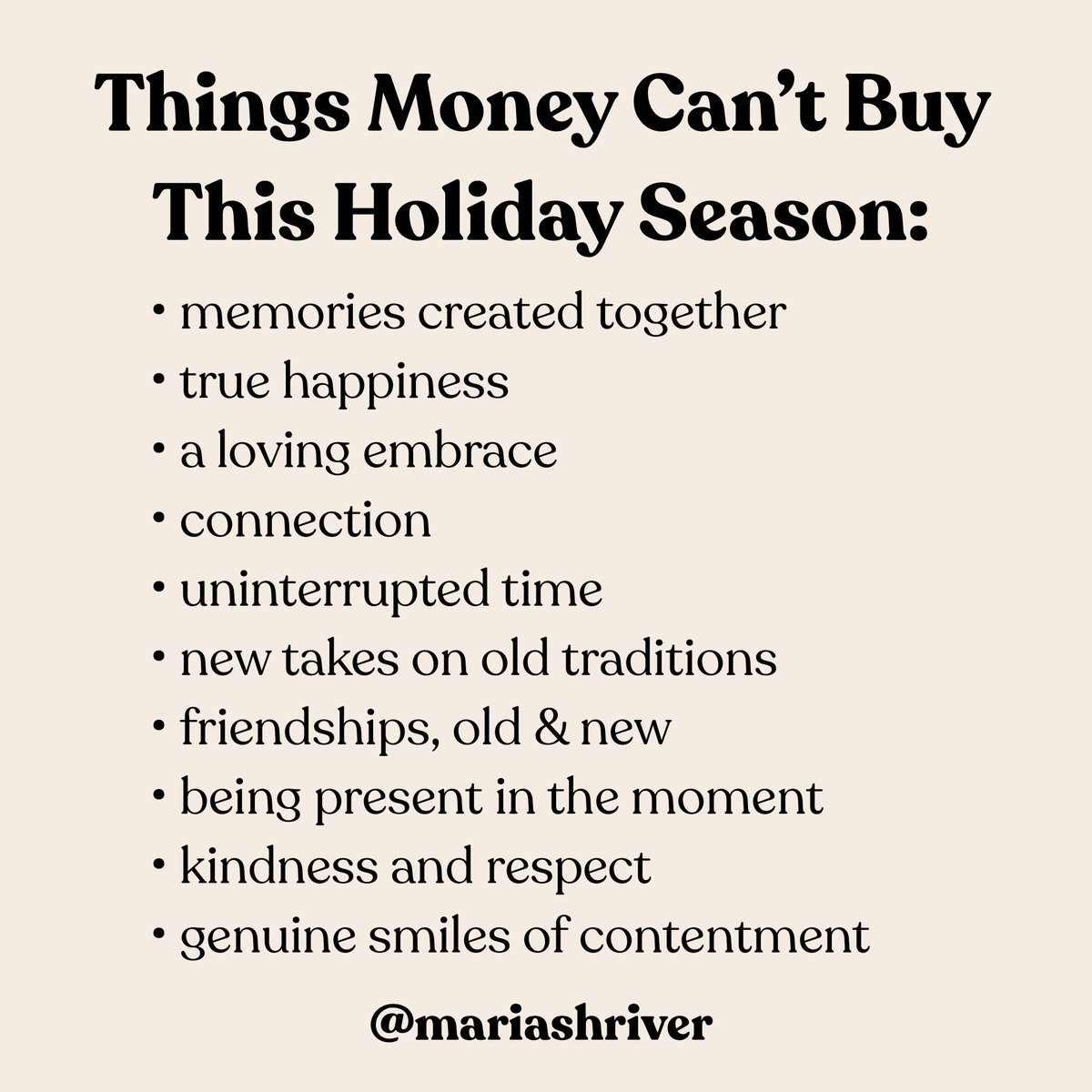 As the holiday season takes over, it’s the time for parties and presents and overwhelm. The holidays shouldn’t be about getting stressed and worried, they should be about joy. They should be about spending time with those you love, rather than spending lots of money. Be reminded