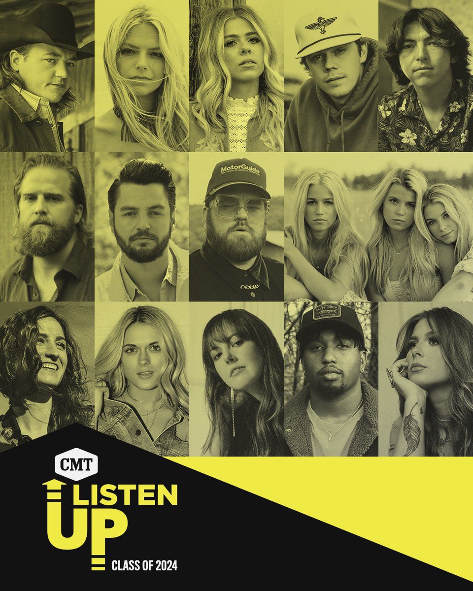 WOW! @CMT !!!! Im so honored to be apart of the #cmtlistenup class of 2024!! as an independent artist im so grateful for the support from everyone at @CMT !!!! And this line up……🔥🔥🔥🔥🔥