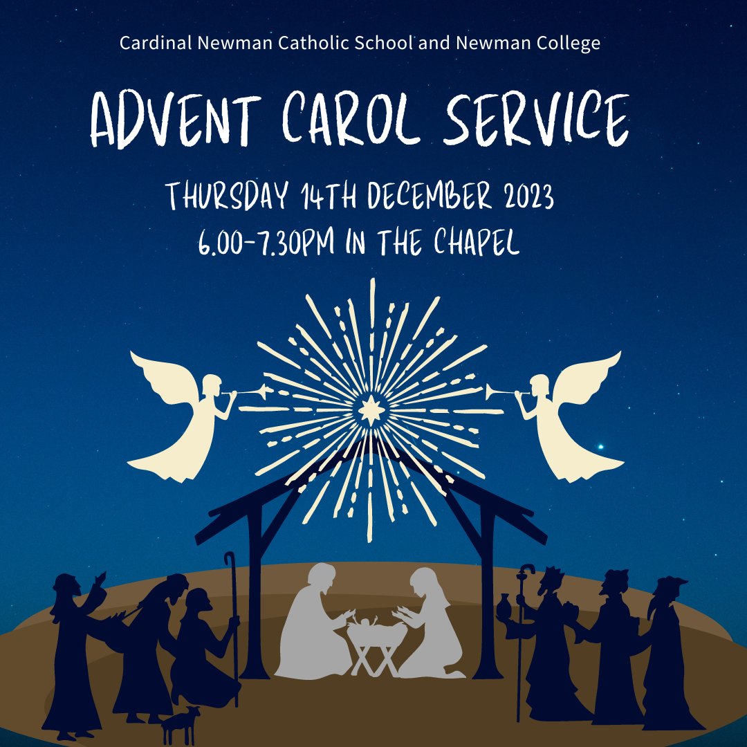 Tickets are still available for our Advent Carol Service this Thursday via the link below!🔽 rb.gy/jmn6l2 #proudtobenewman