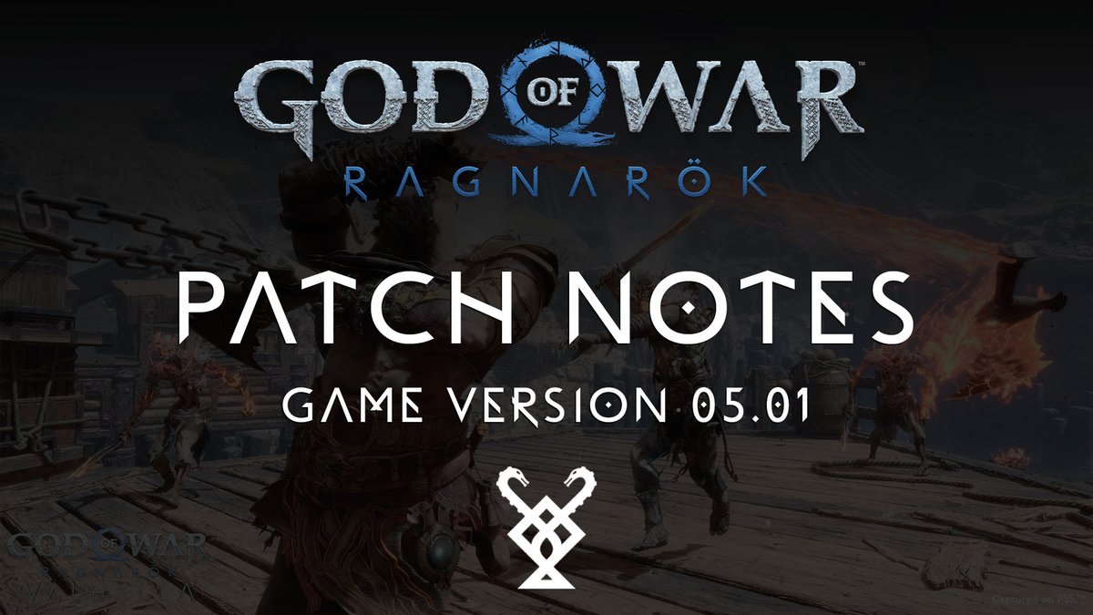 Patch 05.01 is set to go live at 9 AM PT! The PS Store page for #GodOfWarRagnarokValhalla and patch are going live at the same time, so it may take a little while for everything to show up. We appreciate your patience and can't wait for you to play! ⚒️support.sms.playstation.com/hc/en-us/artic…